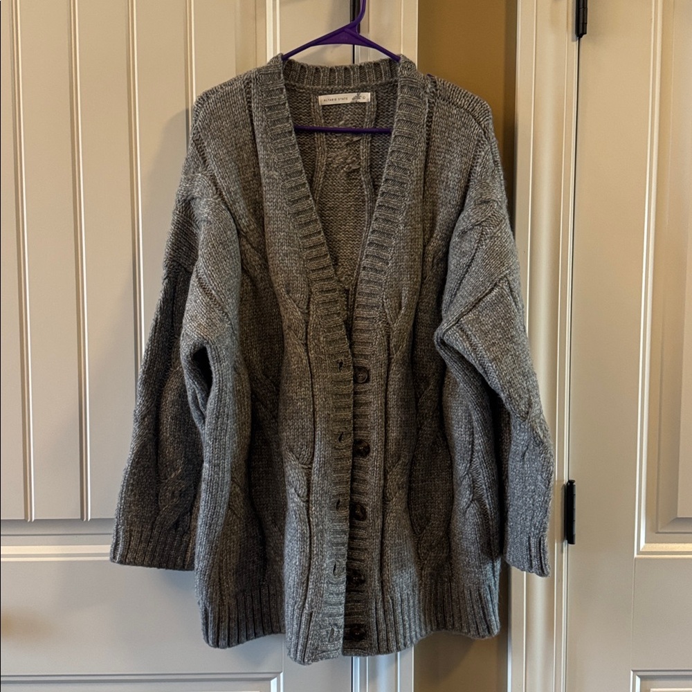 Altar'd State Gray Knit Sweater